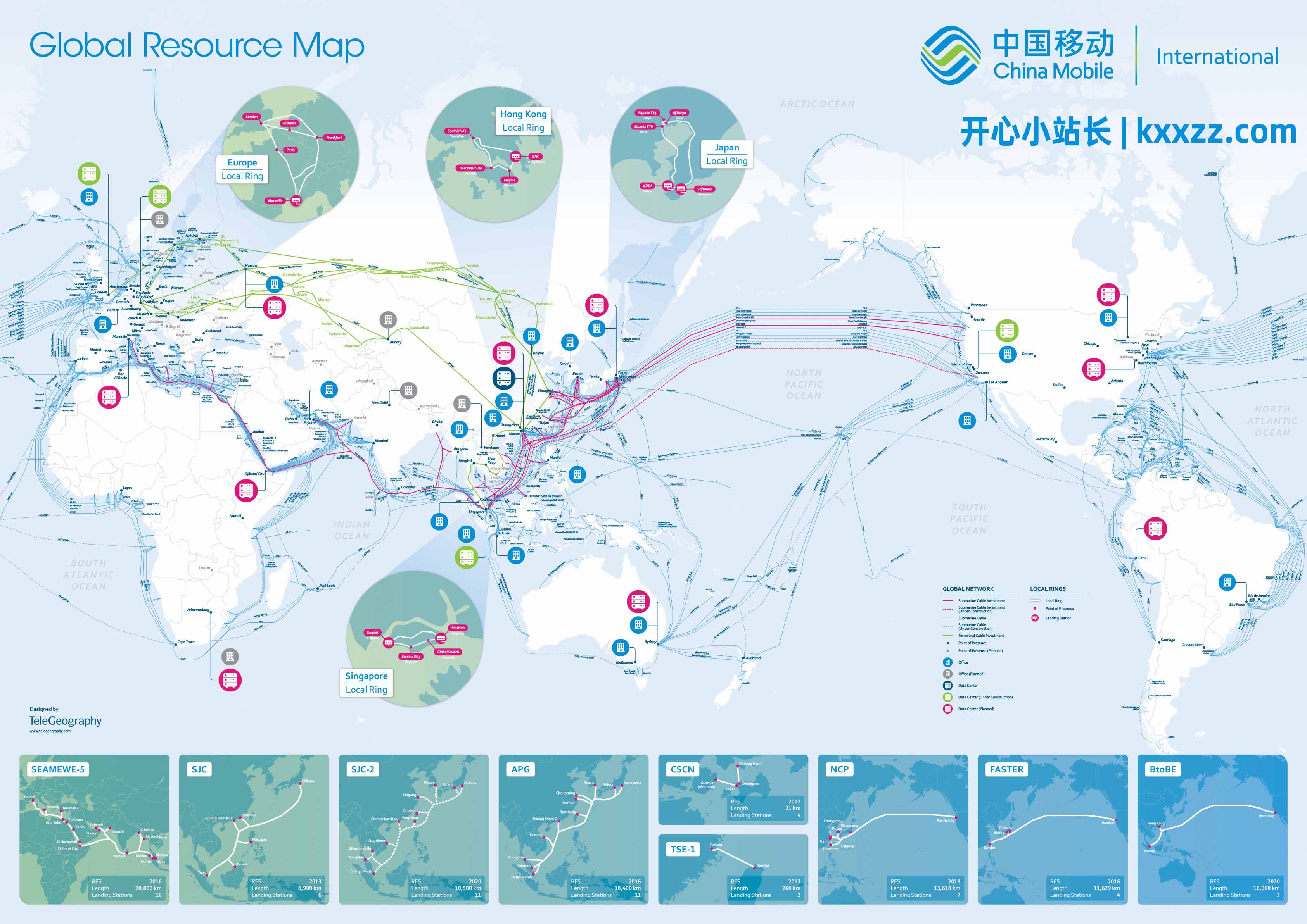 中国移动海缆地图