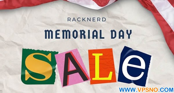 RackNerd：#Memorial Day# 洛杉矶VPS低至$14.99/年，1G内存/1核/20gSSD/3T流量