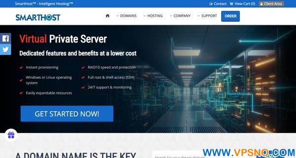 SmartHost：全场6折，29个可选机房，VPS低至$1.57/月，常规VPS/Windows VPS/大硬盘VPS/块存储VPS